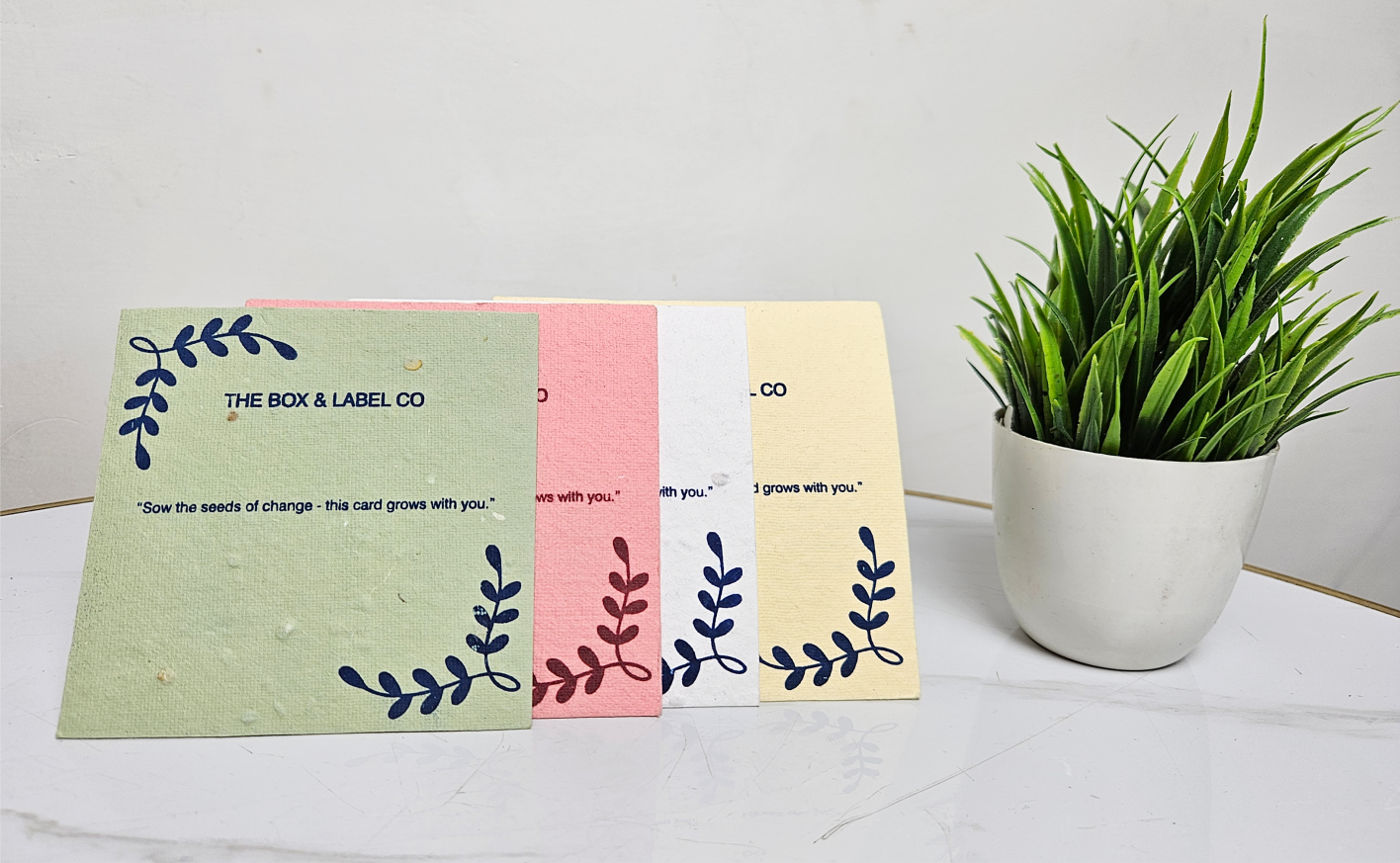 Custom Seed paper cards (Front side printed)