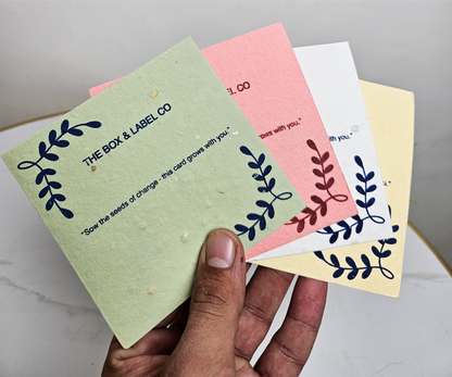 Custom Seed paper cards (Front side printed)