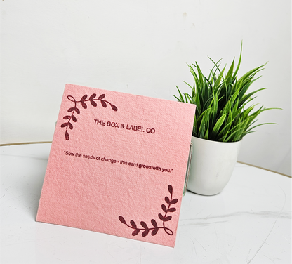 Custom Seed paper cards (Front side printed)