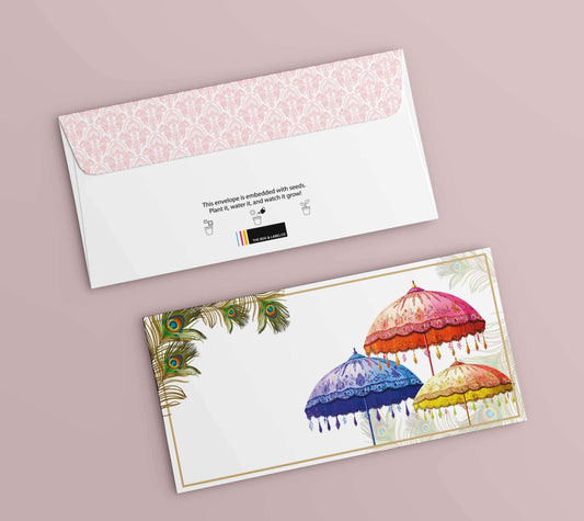 Mor Mahal – The Palace of Peacocks Seed Paper Envelope
