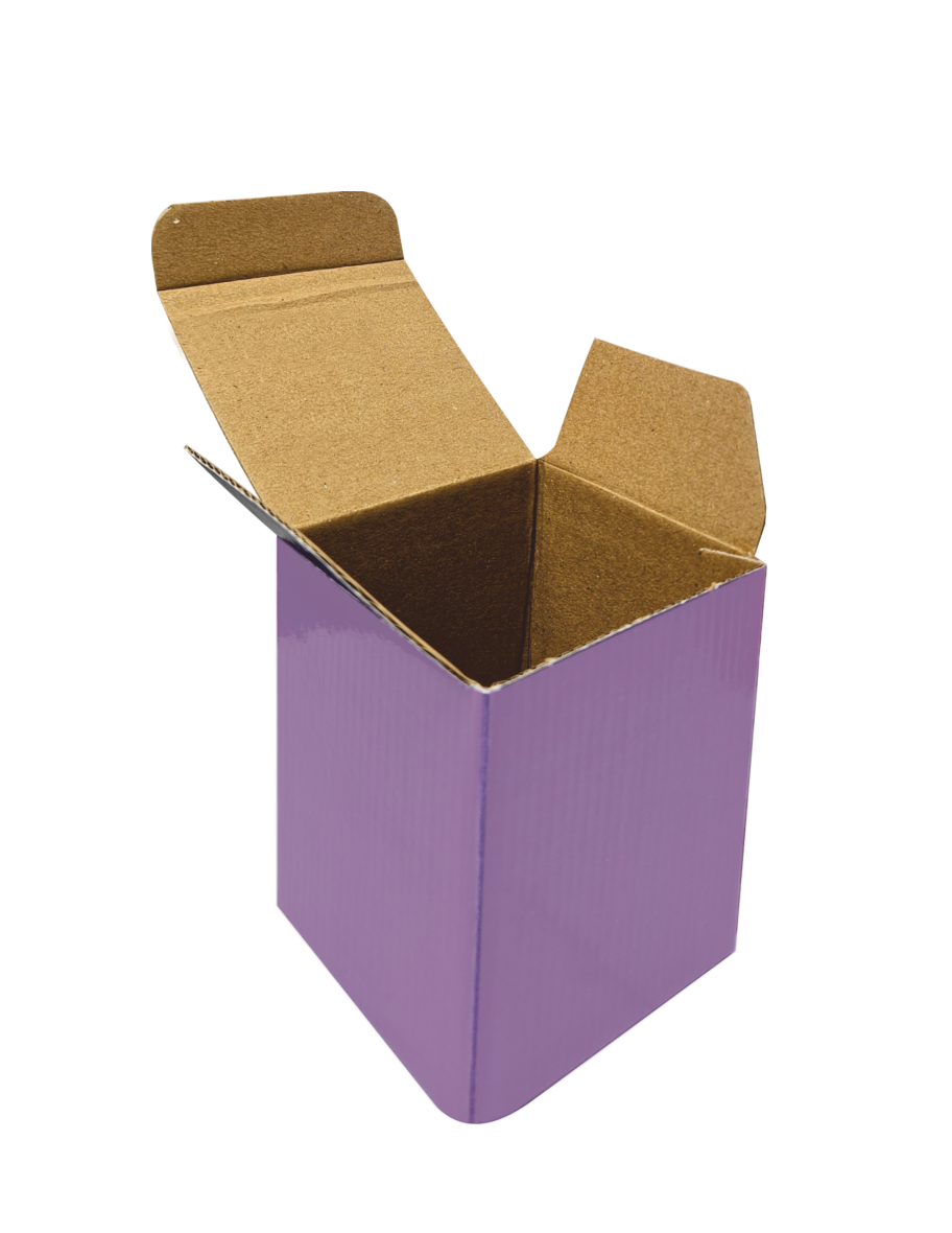 Corrugated tuck-in box (3.5x3.25x4.25")