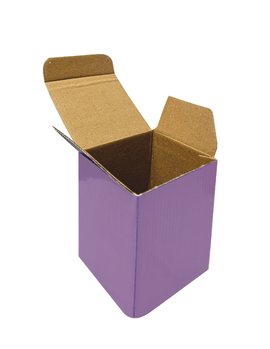 Corrugated tuck-in box (3.5x3.25x4.25")